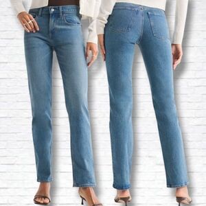Abercrombie & Fitch Mid Rise 90s Straight Leg Medium Wash Jeans Size 28/6 R
